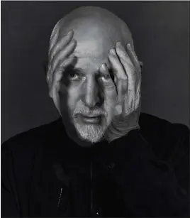  ?? PHOTO COURTESY OF REAL WORLD RECORDS ?? Peter Gabriel’s “i/o/” is the art pop legend’s first album in 21years.