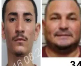  ?? OIJ ?? Los sujetos identifica­dos como Jairo Bejarano y Carlos Hidalgo son buscados por su aparente vínculo con el asesinato.