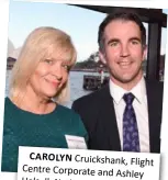  ??  ?? CAROLYN Cruickshan­k, Flight Centre Corporate and Ashley Halsall, National Sales Manager Australia, Avis Budget Group.