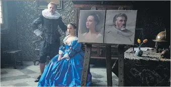  ?? EONE FILMS ?? Christoph Waltz, left, and Alicia Vikander star in Tulip Fever, a romance set in Amsterdam in 1634.