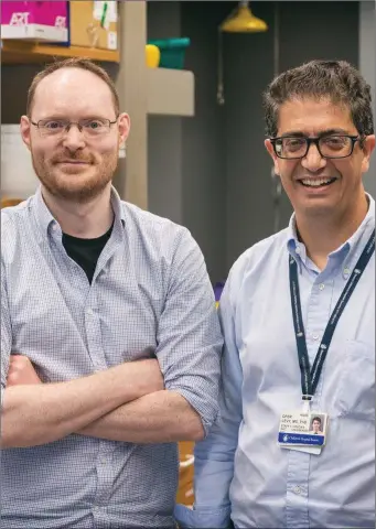  ??  ?? Dr David Dowling, Project Manager of the Adjuvant Discovery Programme and Dr Ofer Levy, Director of Precision Vaccines at Boston Children’s Hospital.