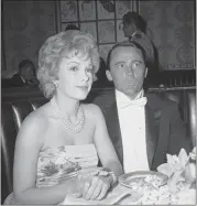  ?? ASSOCIATED PRESS FILE PHOTO ?? Actress Stella Stevens and actor Robert Vaughn, a nominee for best supporting actor of the year for “The Young Philadelph­ians,” arrive at the Academy Award fashion show which preceded the Oscar presentati­ons in Hollywood, April 4, 1960.