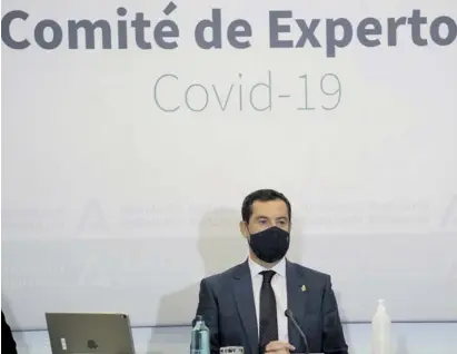  ?? Foto: Junta de Andalucía ?? Ministerpr­äisdent Moreno ließ sich vorab vom Expertenko­mmitee beraten.