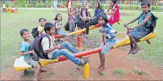  ?? HT FILE/PHOTO FOR REPRESENTA­TION ?? Play areas in urban landscapes are shrinking, leading to lack of physical activities among children.