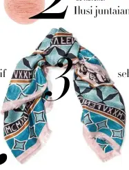  ??  ?? anting, REBECCA DE RAVENEL Scarf, FENDI