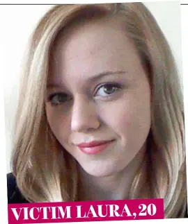  ??  ?? VICTIM LAURA, 20 Tragedy: Laura Thomas was killed when a lorry hit her car
