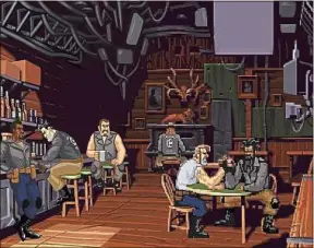  ??  ?? Avec la remasteris­ation, on oublie vite les gros pixels de « Full Throttle ».