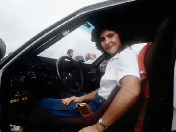  ??  ?? Mouton at the Malboro Safari rally in Nairobi in 1983, in which she and her co-driver Fabrizia Pons finished third (AFP/Getty)