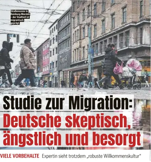  ?? ?? Straßensze­ne in Duisburg-Marxloh – der Stadtteil ist migrantisc­h geprägt.