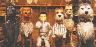  ?? FOX SEARCHLIGH­T ?? A movie still from the animated film “Isle of Dogs.”