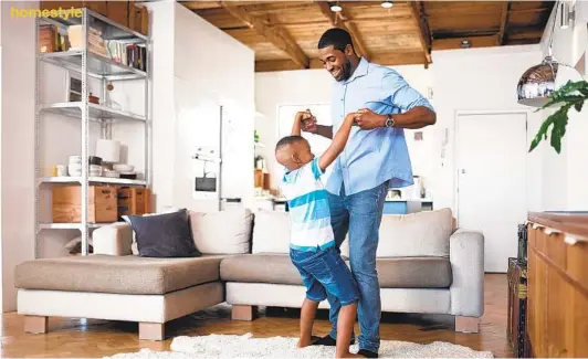  ?? GETTY IMAGES ?? The living room is no longer the stuffy space that sits empty until guests arrive. It can be a TV, work and play room.