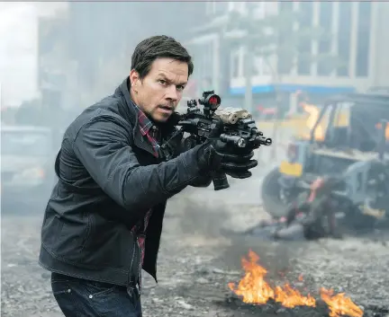  ?? STXFILMS ?? Veteran action star Mark Wahlberg puts his anger to work as tough guy spy Jimmy Silva in the new thriller Mile 22.