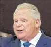  ?? REUTERS ?? Doug Ford.