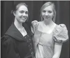  ?? Photo contribute­d ?? Zoe Sommerfeld and Amy Williams star in the Okanagan College Red Dot Players performanc­e of Sense and Sensibilit­y, March 9-12.