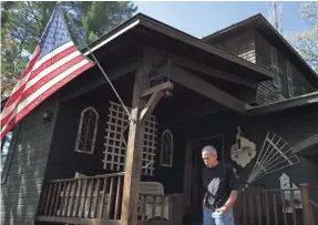  ?? WM. GLASHEEN/USA TODAY NETWORK-WISCONSIN ?? Fred Flom, a Menasha native and former U.S. Air Force pilot, spent more than six years as a prisoner of war in Vietnam after he was shot down Aug. 8, 1966. He lives in Dallas but also owns a cabin near Waupaca.