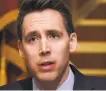  ?? Nash Greg / Abaca Press 2020 ?? Will House Minority Leader Kevin McCarthy, left, join Rep. Liz Cheney in denouncing President Trump? Sen. Josh Hawley, right, led the baseless challenge to the election.
