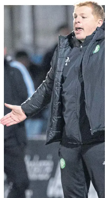  ??  ?? Neil Lennon had a day to forget in Dingwall last Sunday as his Celtic side fell to