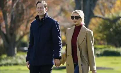  ?? Photograph: Patrick Semansky/AP ?? Donald Trump’s White House senior adviser Jared Kushner and Ivanka Trump.