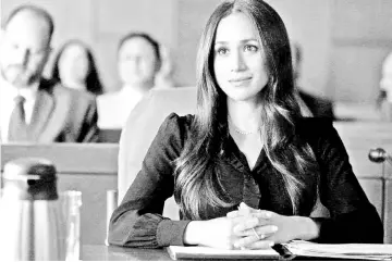  ??  ?? Markle as Rachel Zane in ‘Suits’. — Courtesy of USA Network