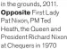  ??  ?? in the grounds, 2011. Opposite First Lady Pat Nixon, PM Ted Heath, the Queen and President Richard Nixon at Chequers in 1970