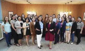  ?? ?? The women of IDC Homes, IDC Prime, and PRIMA in Cagayan de Oro headed by Ms Gladys Echano VP for Sales (middle left) and Clara Alizaga, VP for Banking and Account Management (middle right)