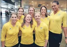 ?? Photo: FAIRFAX ?? Cattle class: The Australian women’s basketball team, the Opals, leave Melbourne’s Tullamarin­e Airport for the London Olympics.