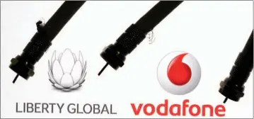  ??  ?? Η Vodafone θα καταβάλει στη Liberty Global 10,8 δισ. ευρώ σε μετρητά και θα αναλάβει και χρέος 7,6 δισ. ευρώ.