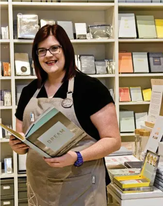  ??  ?? INSPIRING: Ruth Sercombe loves working in the retail industry. PHOTO: NEV MADSEN