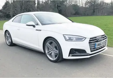  ??  ?? Shape of things to come The new Audi A5 Coupe is a real head-turner