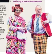  ??  ?? Staged humour: Clive Rowe and Al Murray in Jack and the Beanstalk