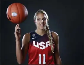  ?? DAMIAN DOVARGANES — THE ASSOCIATED PRESS FILE ?? In this file photo, basketball player Elena Delle Donne poses for photo at the 2016 Team USA Media Summit in Beverly Hills The Americans will face France on Wednesday at the University of Delaware, play Canada on Friday in Bridgeport, Connecticu­t, and...