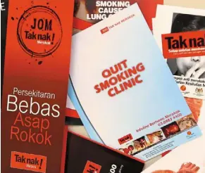  ?? — Filepic ?? Smokers are used to being told the dangers of smoking, but have far less informatio­n on how to actually quit.
