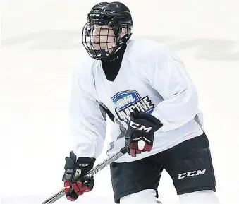  ?? AARON BELL/OHL IMAGES FILE ?? Tecumseh’s Matthew Maggio, who scored 20 goals and 44 points in 33 games for the minor midget Sun County Panthers last season, is excited about signing with the OHL’s Ottawa 67’s.