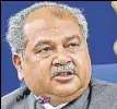  ??  ?? Narendra Singh Tomar