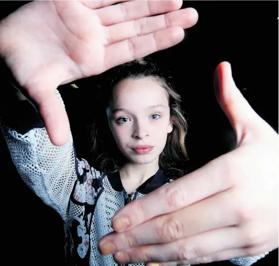  ?? LEAH HENNEL/CALGARY HERALD ?? Twelve-year-old Taylor Hatala, who got her big break last year on YouTube, is now dancing on Janet Jackson’s tour, which hits Rexall Place on Friday.