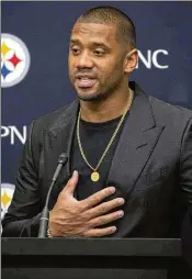  ?? REBECCA DROKE/AP ?? The Steelers revamped their QB position and signed Russell Wilson. Releasing Wilson cost Denver an $85 million salary cap hit over the next two seasons.