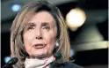  ??  ?? NANCY PELOSI
Pesidenta Cámara Baja EUA