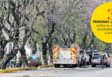  ?? / ERIK GUZMÁN ?? El pasado 16 de marzo, un hombre se ahorcó en un árbol en el Bulevar 5 de Mayo