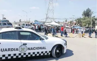  ?? /ÁNGELES GARCÍA ?? El bloqueo de la carretera duró casi 48 horas