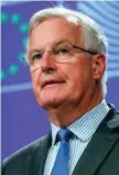  ??  ?? Tánaiste Simon Coveney, left, discussed the agreement when he met EU lead Brexit negotiator Michel Barnier