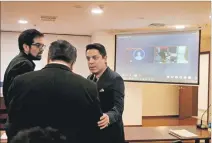  ?? ÁNGELO CHAMBA / EXPRESO ?? Audiencia. Pablo Yánez brindó su testimonio anticipado, ayer, en Quito.