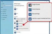  ??  ?? Windows 10 may set Microsoft programs as your default, but you can easily change these