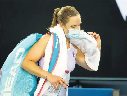  ?? AFP ?? La Peque había dado la nota al eliminar a la top ten Petra Kvitova.