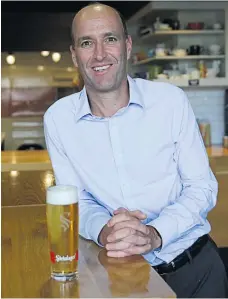  ?? Photo / Doug Sherring ?? Lion NZ chief executive Rory Glass says the company has a proud history with Team New Zealand.