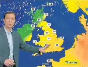  ?? IMAGE: MET OFFICE ?? Scorchio! Londoners got to enjoy some hot April weather for a few days from Wednesday last week