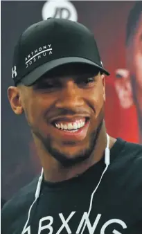  ??  ?? Heavyweigh­t boxer Anthony Joshua