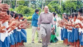  ?? Photo: Fairfax NZ ?? Sir Jerry Mateparae walks through a guard of honour.