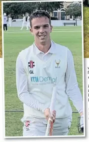  ??  ?? Left, Ormskirk’s George Lavelle struck a half-century