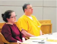  ?? ASSOCIATED PRESS FILE PHOTO ?? Mark Desimone sits next to his attorney Deborah Macaulay during a pretrial hearing Thursday in Juneau, Alaska.