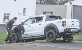  ??  ?? Tragedy: Dawn Croke saved the life of her partner’s daughter but was killed when she had to step into the path of the 4x4 (pictured left)